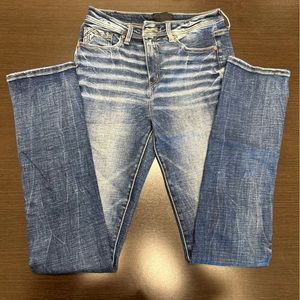 Buckle Black Straight Jeans 26x32